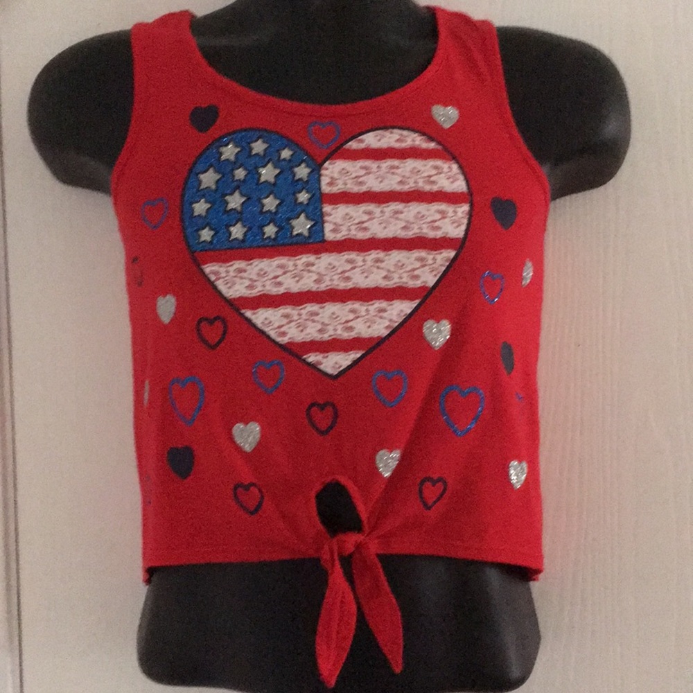 L/g 10/12 kids 4th of July tank